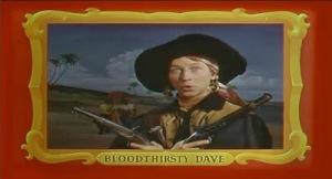 Donald O'Connor as Bloodthirtsy Dave in Double Crossbones